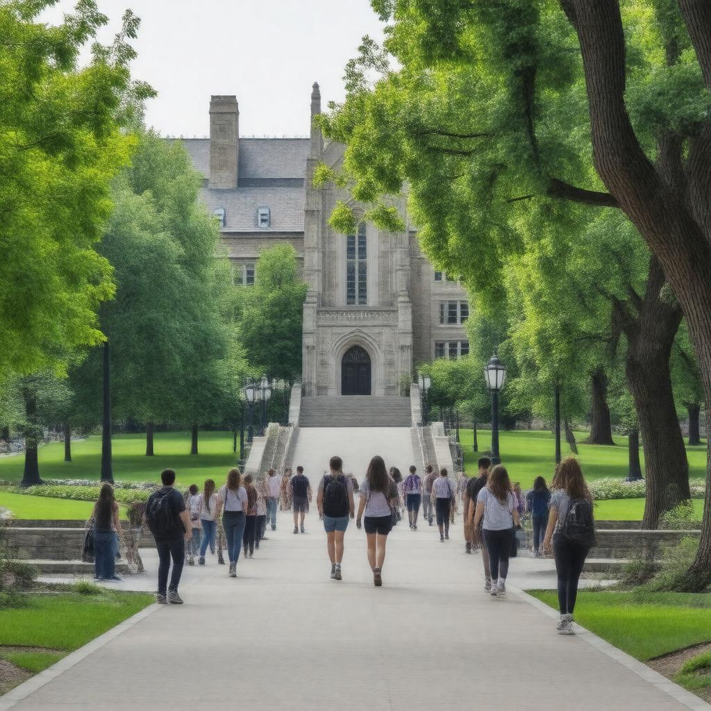 AI-created image of Northwestern University
