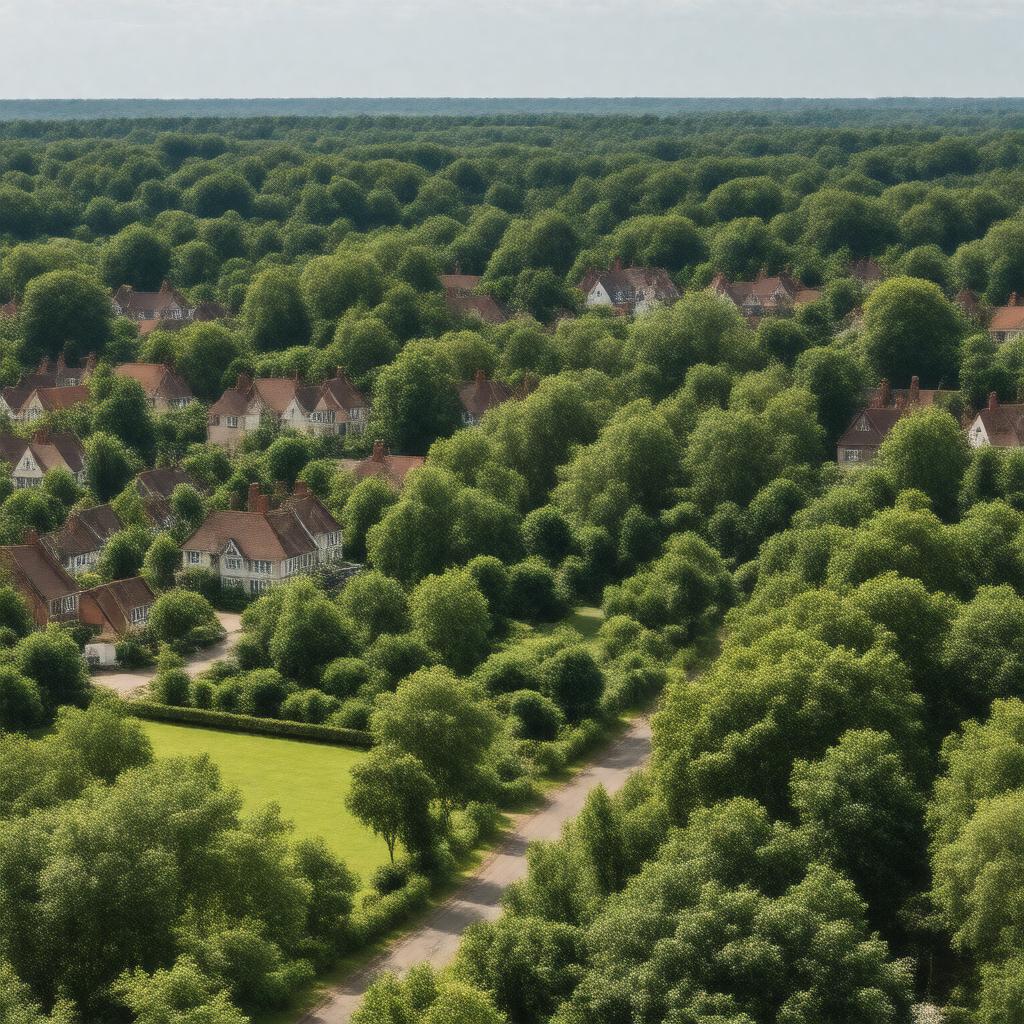 AI-created image of Northwood, Middlesex, England