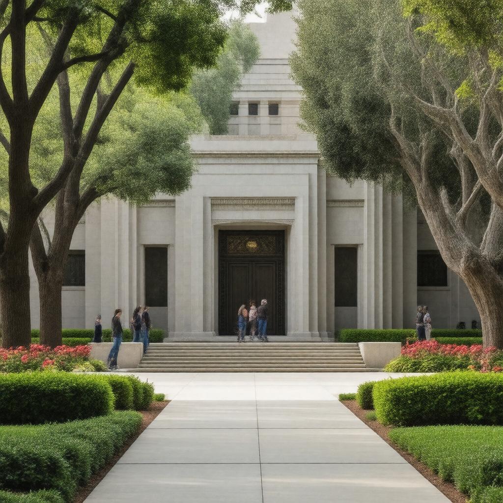 AI-created image of Norton Simon Museum