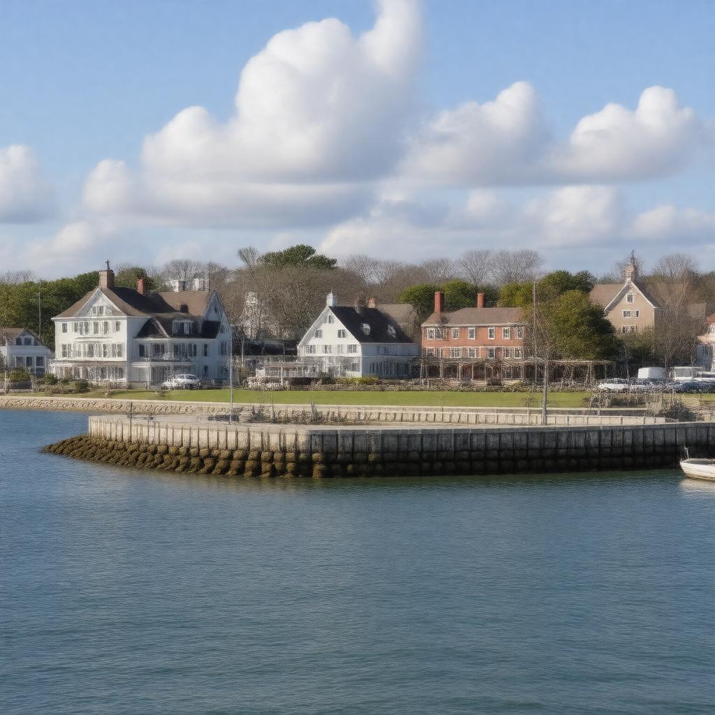 AI-created image of Norwalk, Connecticut, USA