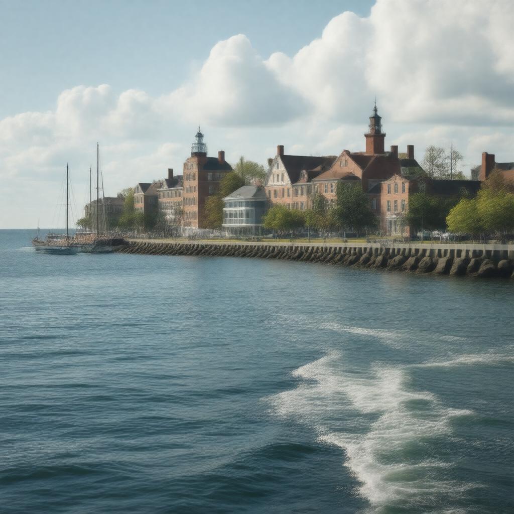 AI-created image of Norwalk, Connecticut, United States