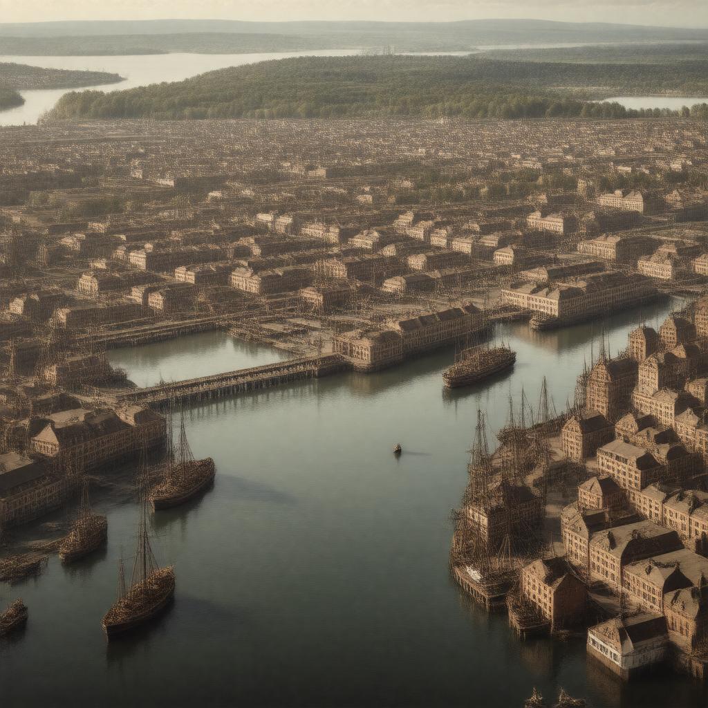 AI-created image of Norway Dock