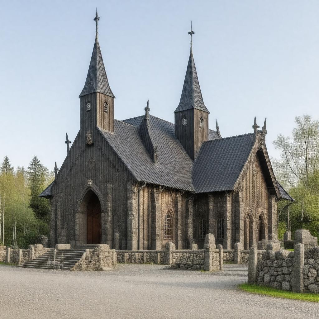 AI-created image of Norwegian Museum of Cultural History