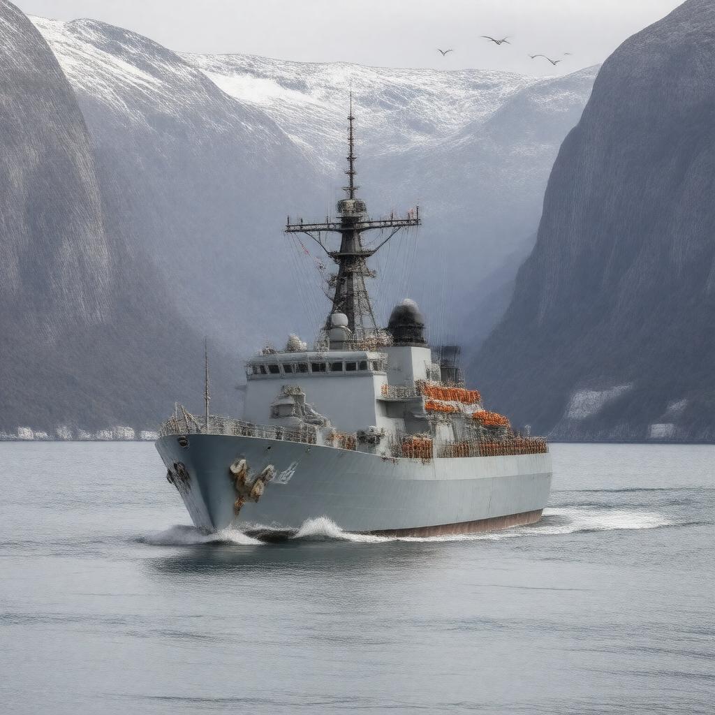 AI-created image of Norwegian Navy