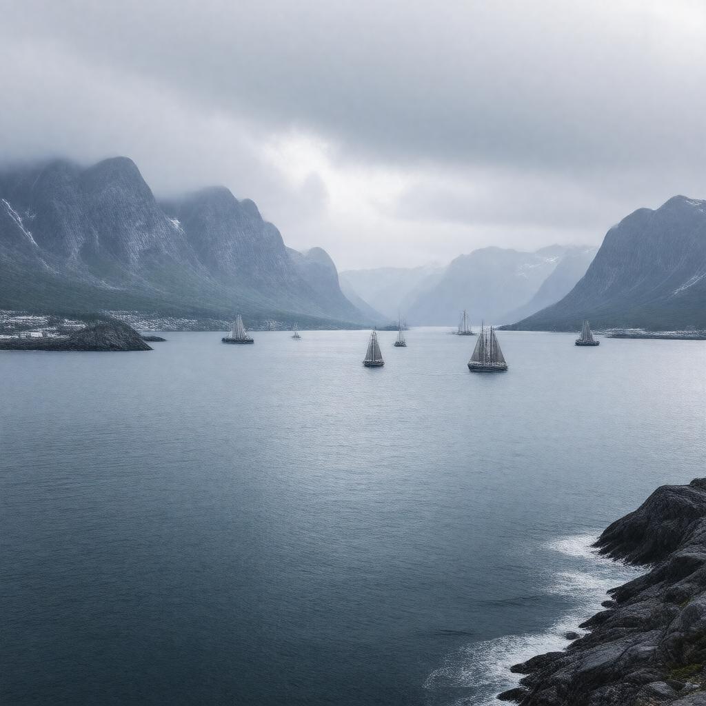 AI-created image of Norwegian Sea
