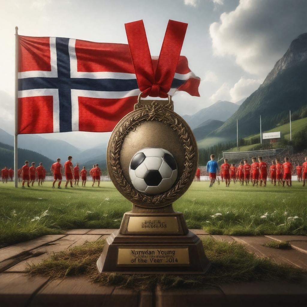AI-created image of Norwegian Young Player of the Year 2014