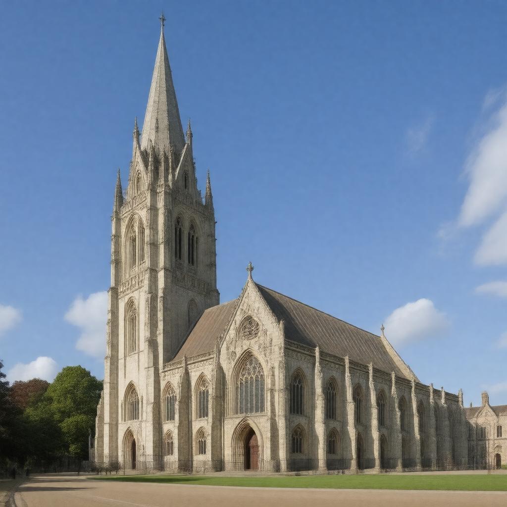 AI-created image of Norwich Cathedral