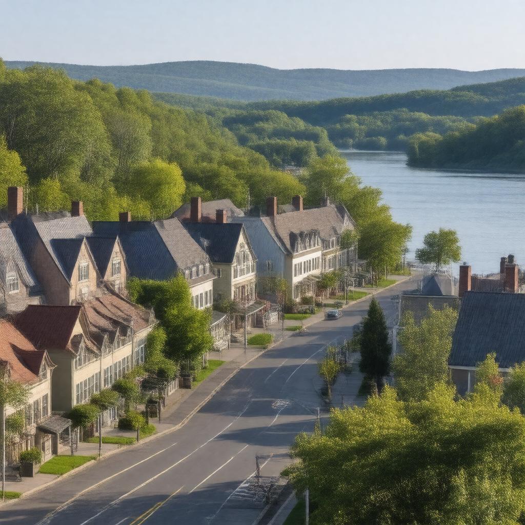 Click to view larger image AI-created image of Norwich, Vermont