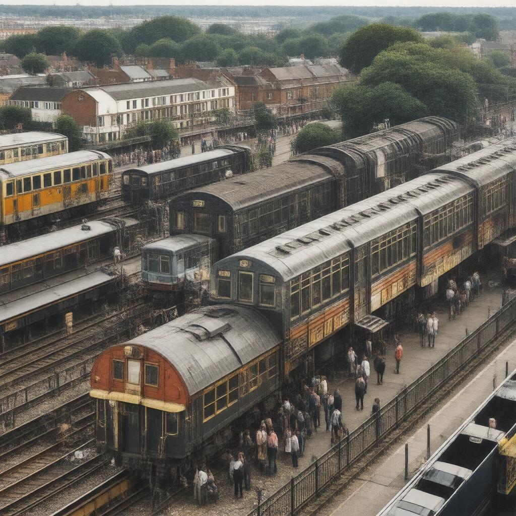 AI-created image of Norwood Junction railway station