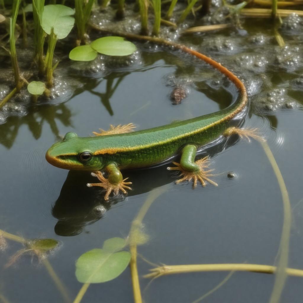 Click to view larger image AI-created image of Notophthalmus viridescens