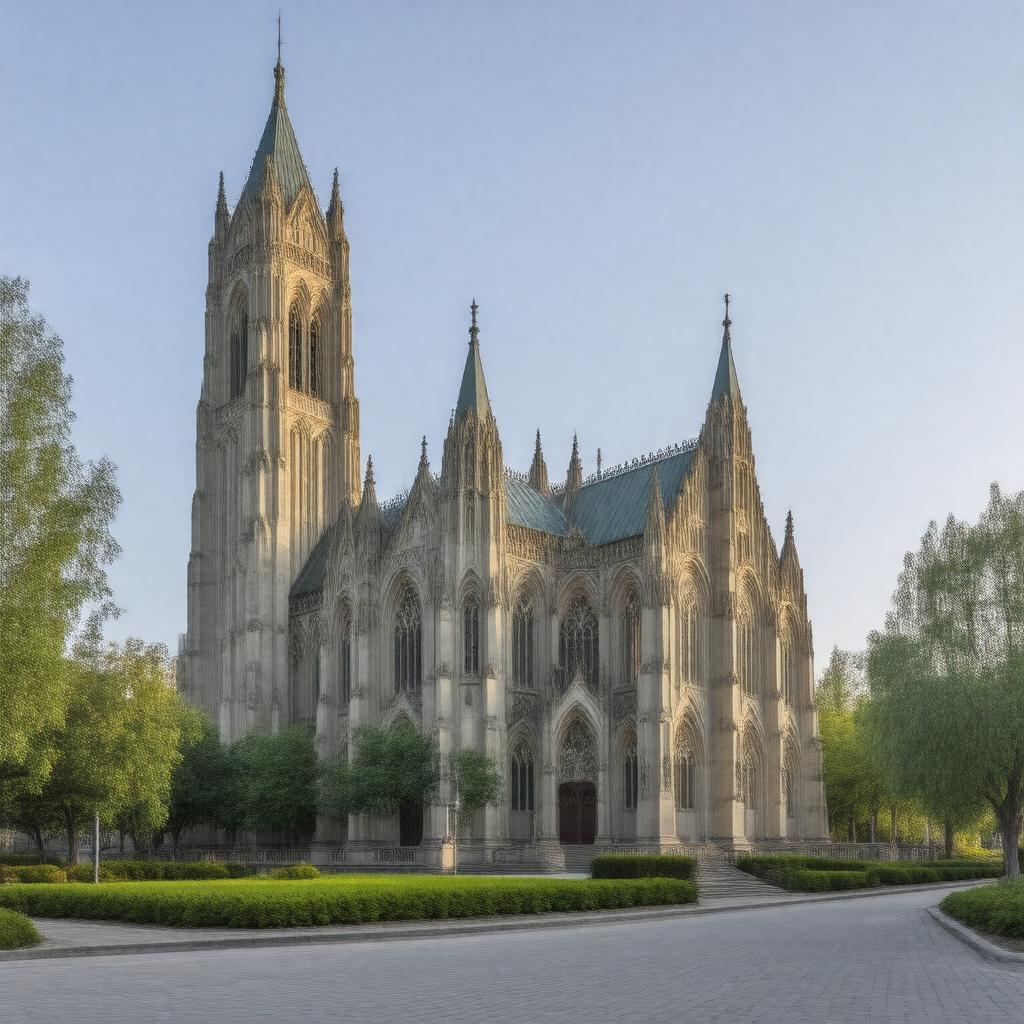 AI-created image of Notre-Dame Basilica