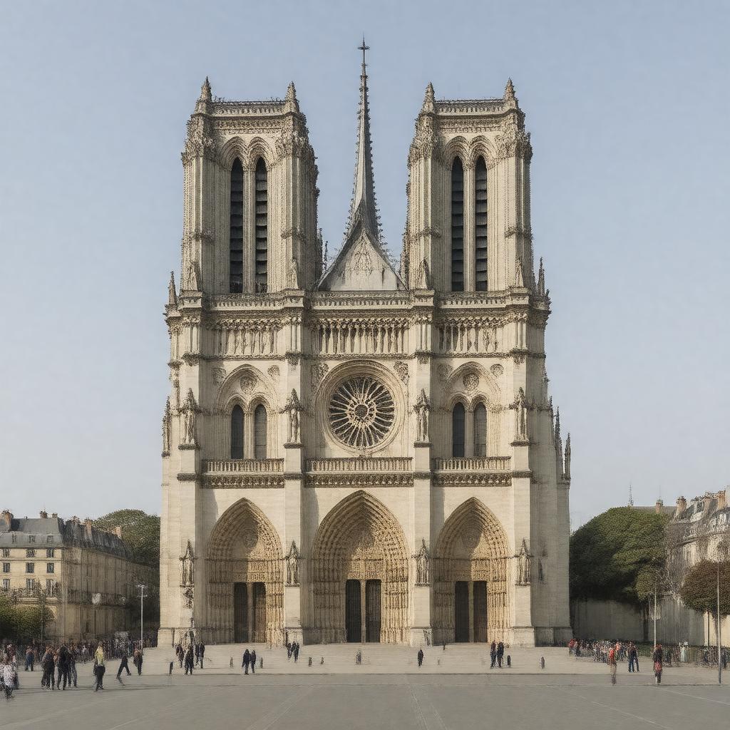 AI-created image of Notre-Dame Cathedral