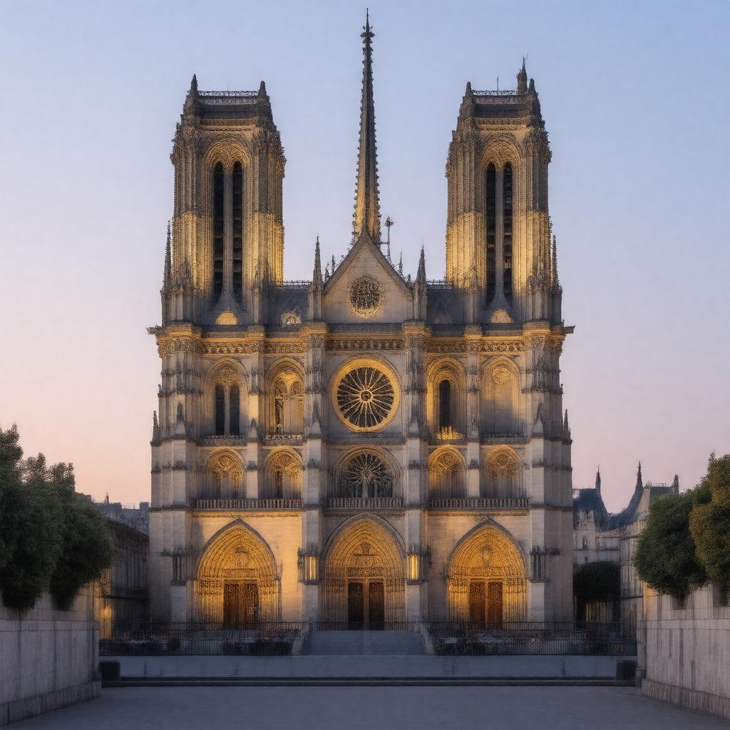 AI-created image of Notre-Dame de Paris