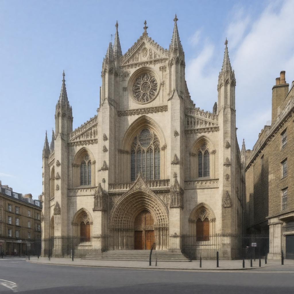 AI-created image of Notre Dame de France Church