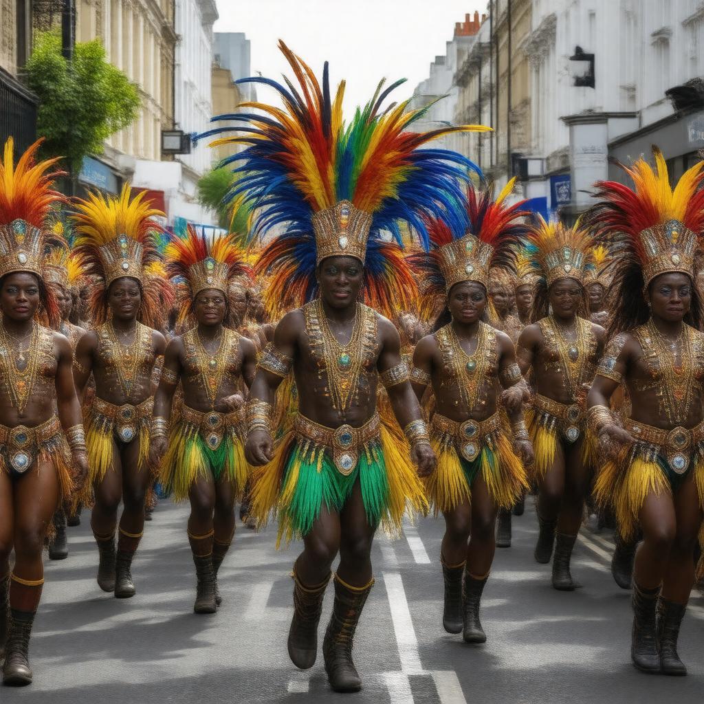 Click to view larger image AI-created image of Notting Hill Carnival