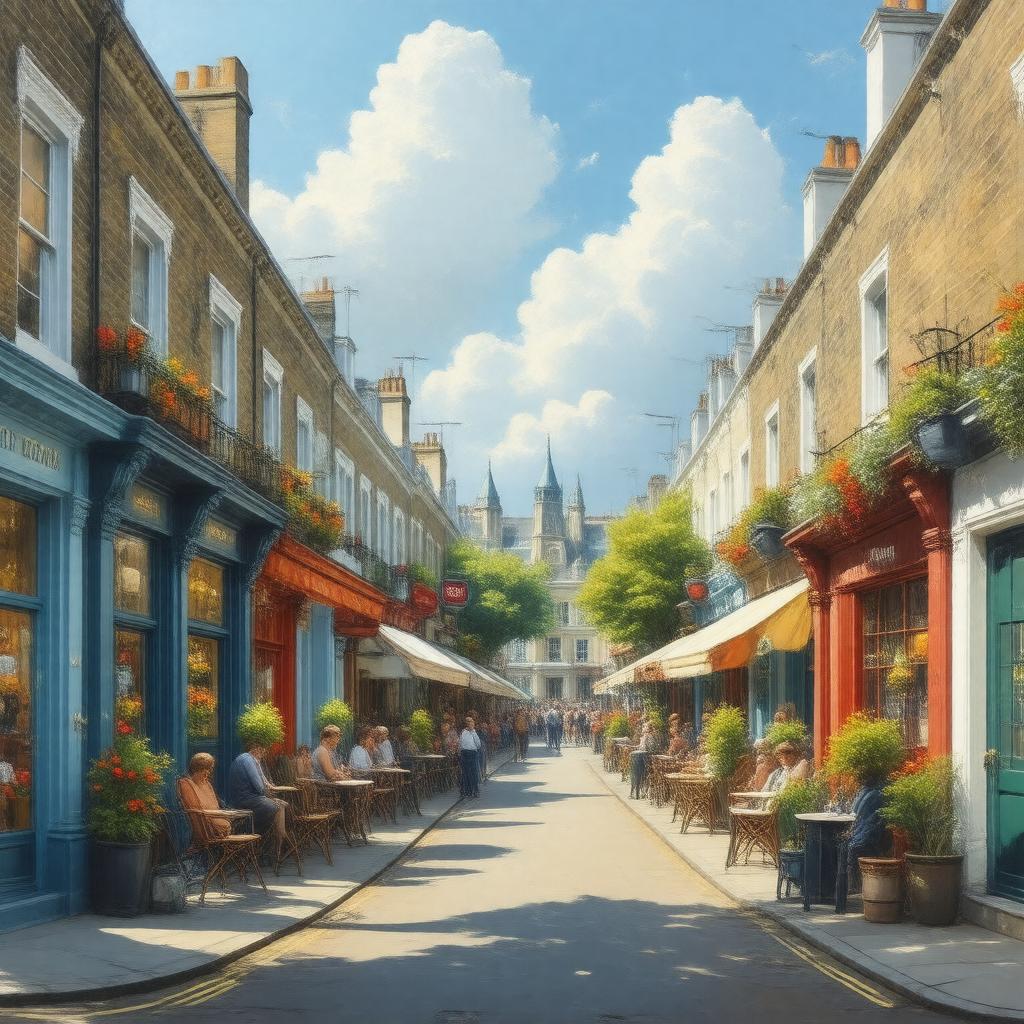 AI-created image of Notting Hill, London