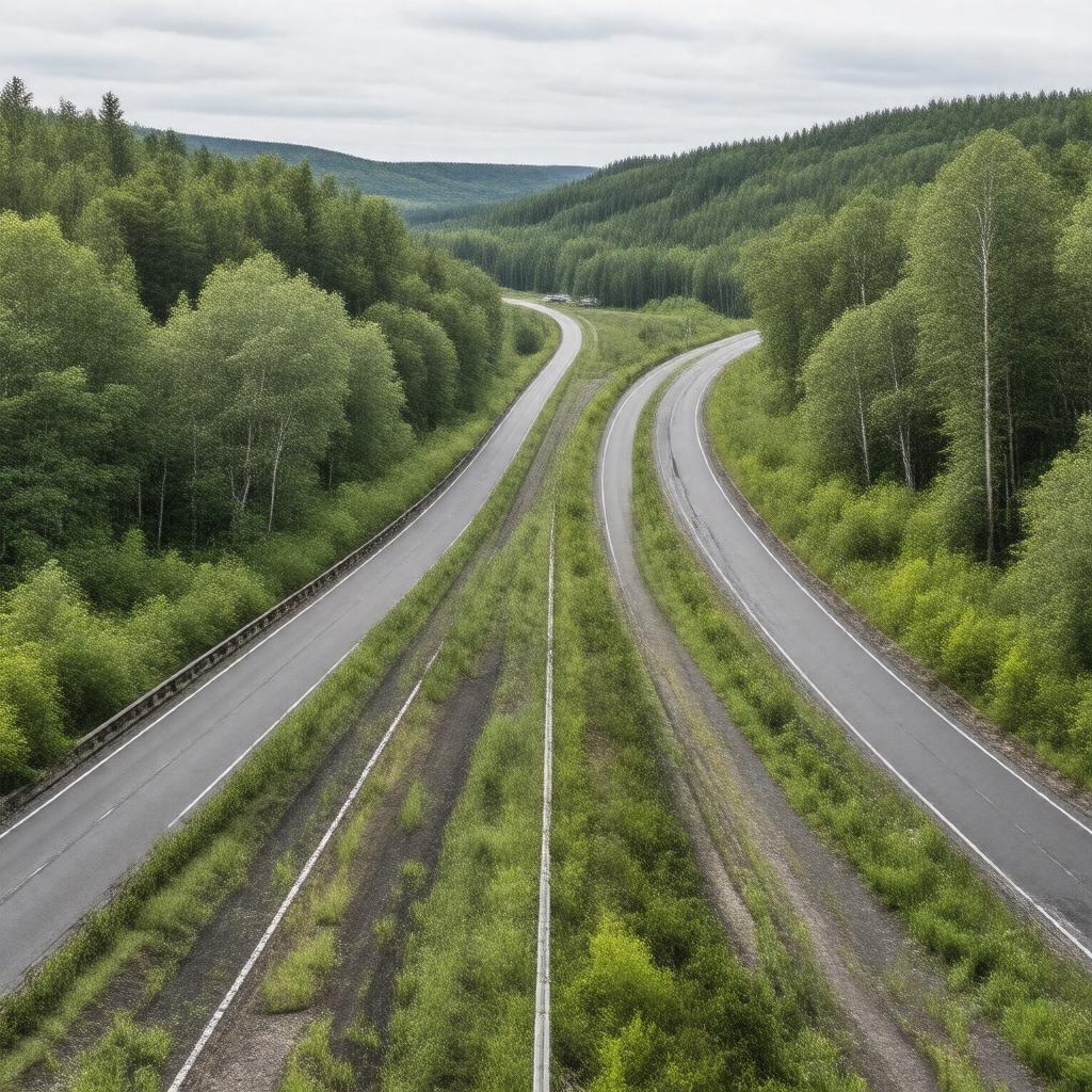 AI-created image of Nova Scotia Route 125