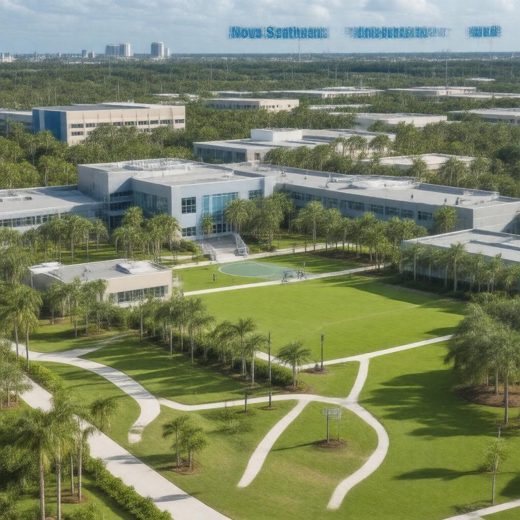 AI-created image of Nova Southeastern University