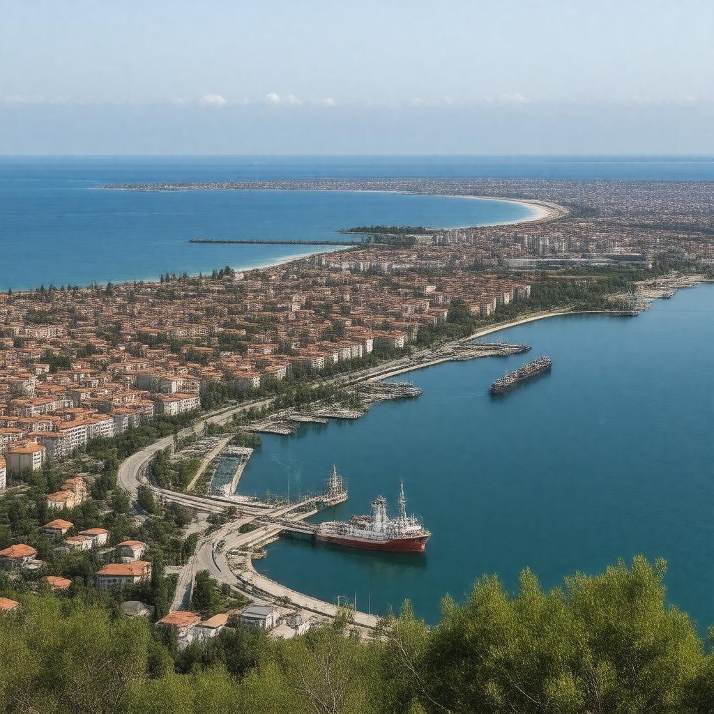 AI-created image of Novorossiysk, Russia