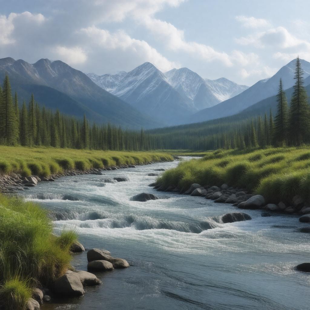 AI-created image of Nowitna River