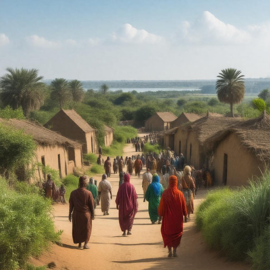 AI-created image of Nubians