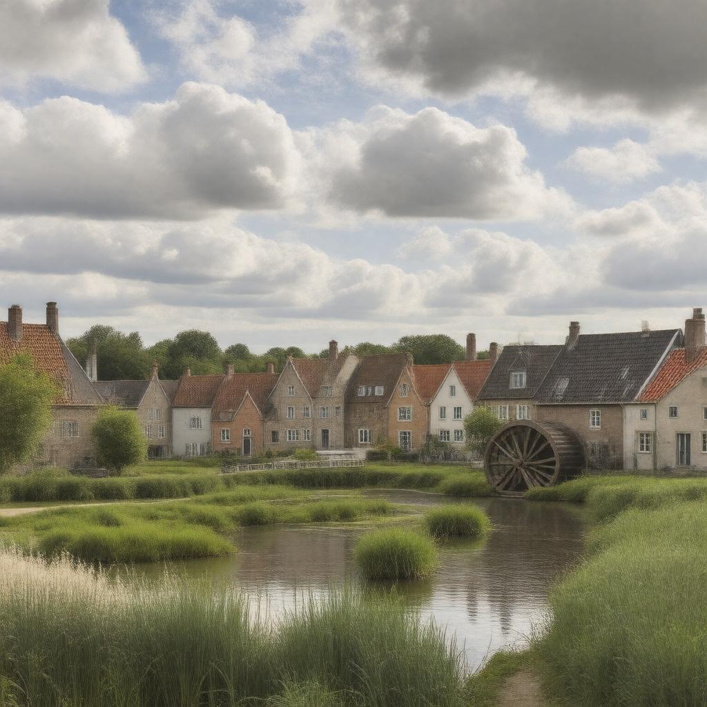 AI-created image of Nuenen, Netherlands
