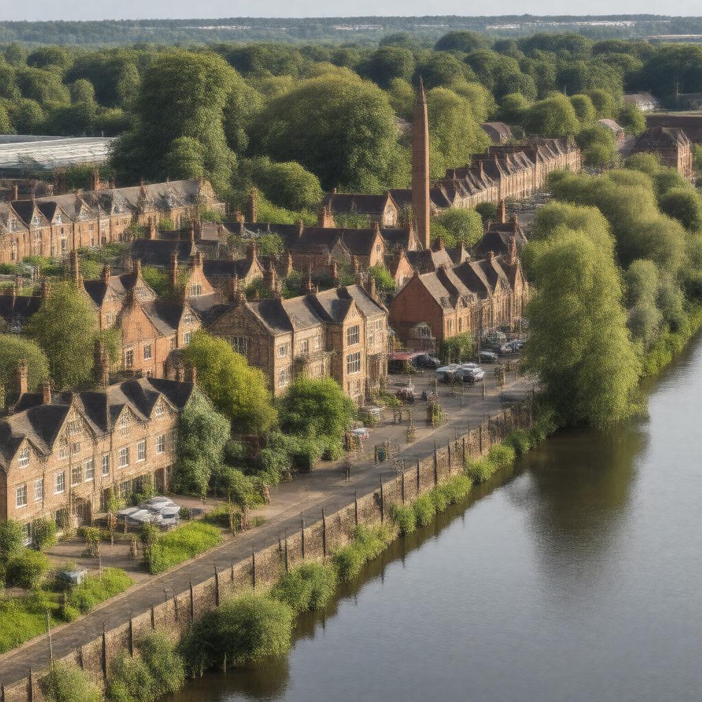 AI-created image of Nuneaton, England