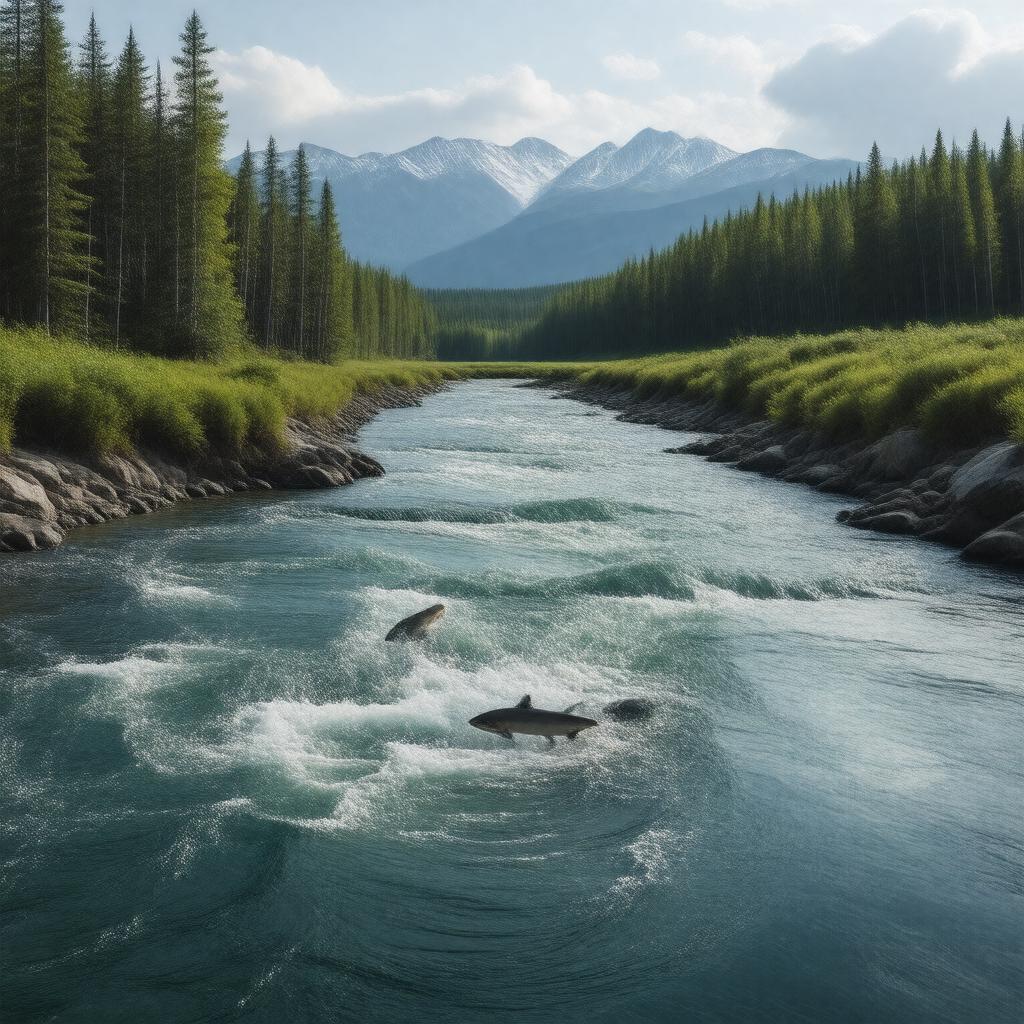 AI-created image of Nushagak River