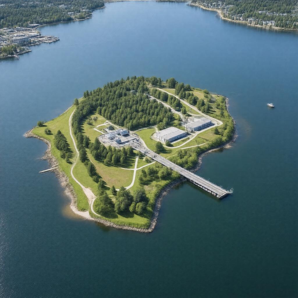 AI-created image of Nut Island