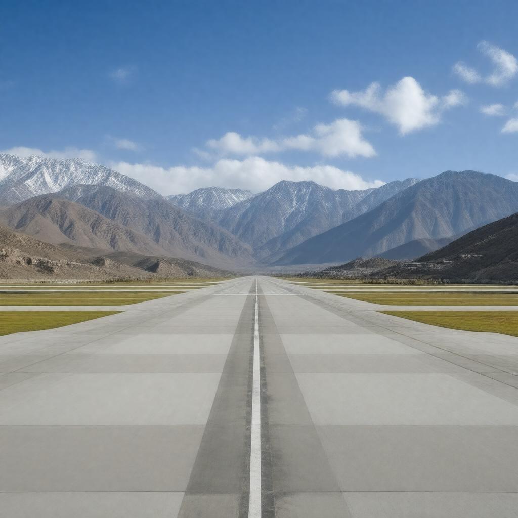 Click to view larger image AI-created image of Nyingchi Mainling Airport