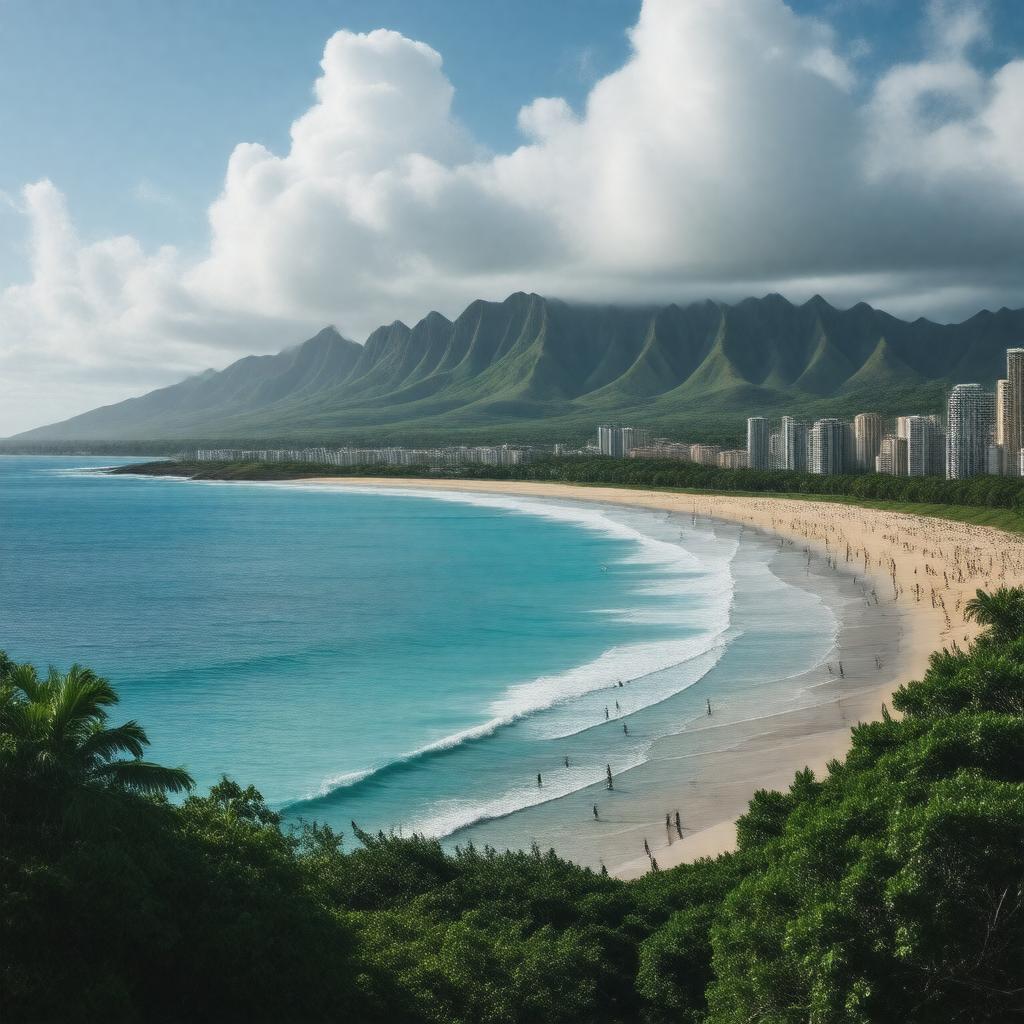 Click to view larger image AI-created image of Oʻahu