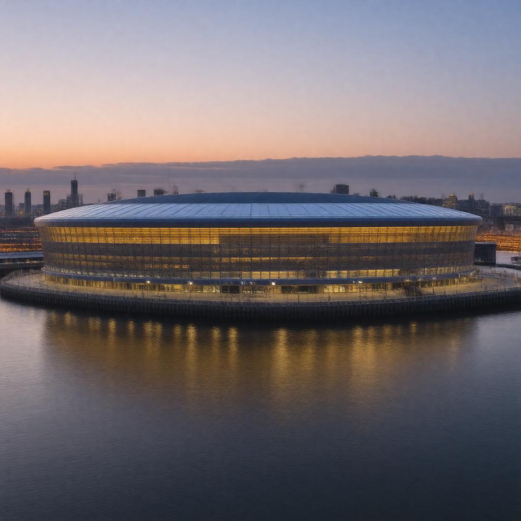 Click to view larger image AI-created image of O2 Arena, London