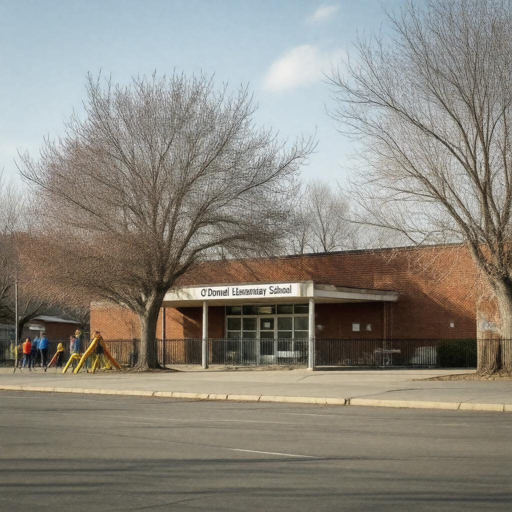 AI-created image of O'Donnell Elementary School