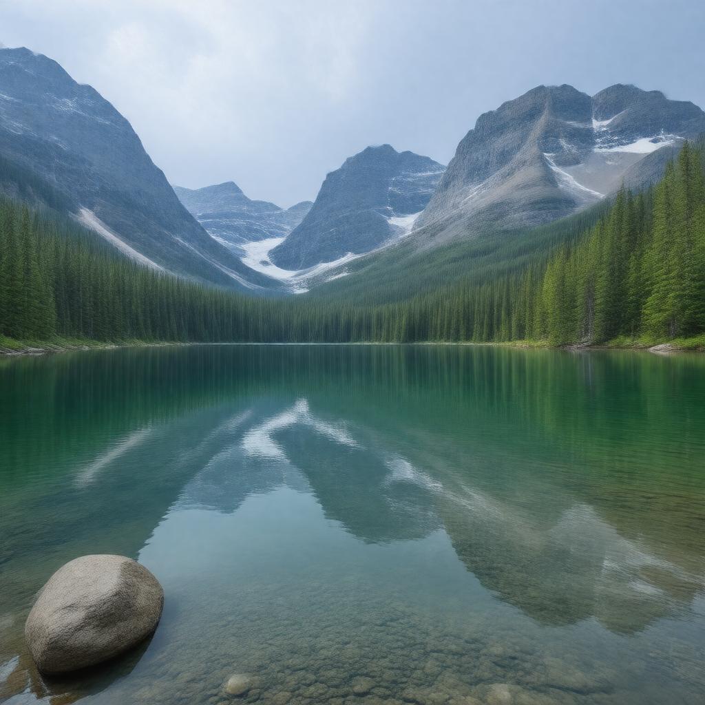 AI-created image of O'Hara Lake