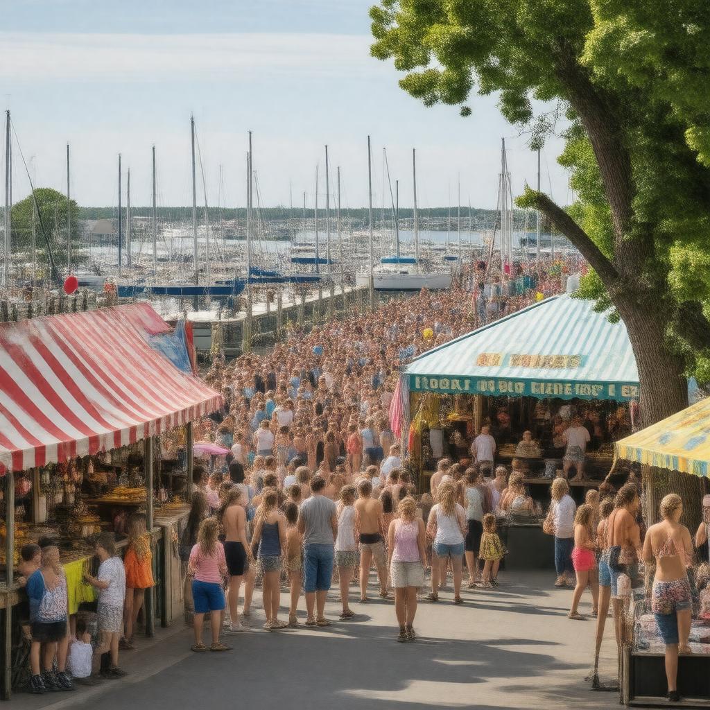 AI-created image of Oak Bluffs Harbor Festival