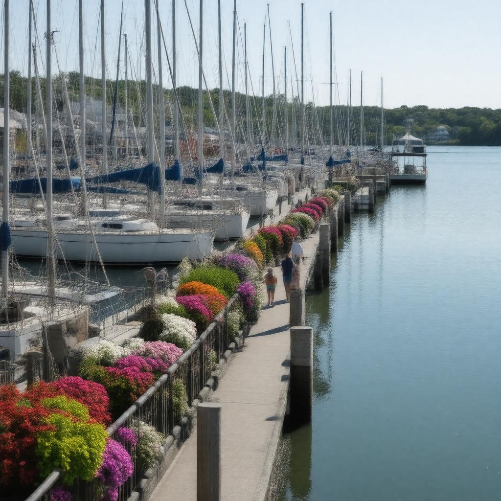 AI-created image of Oak Bluffs Marina