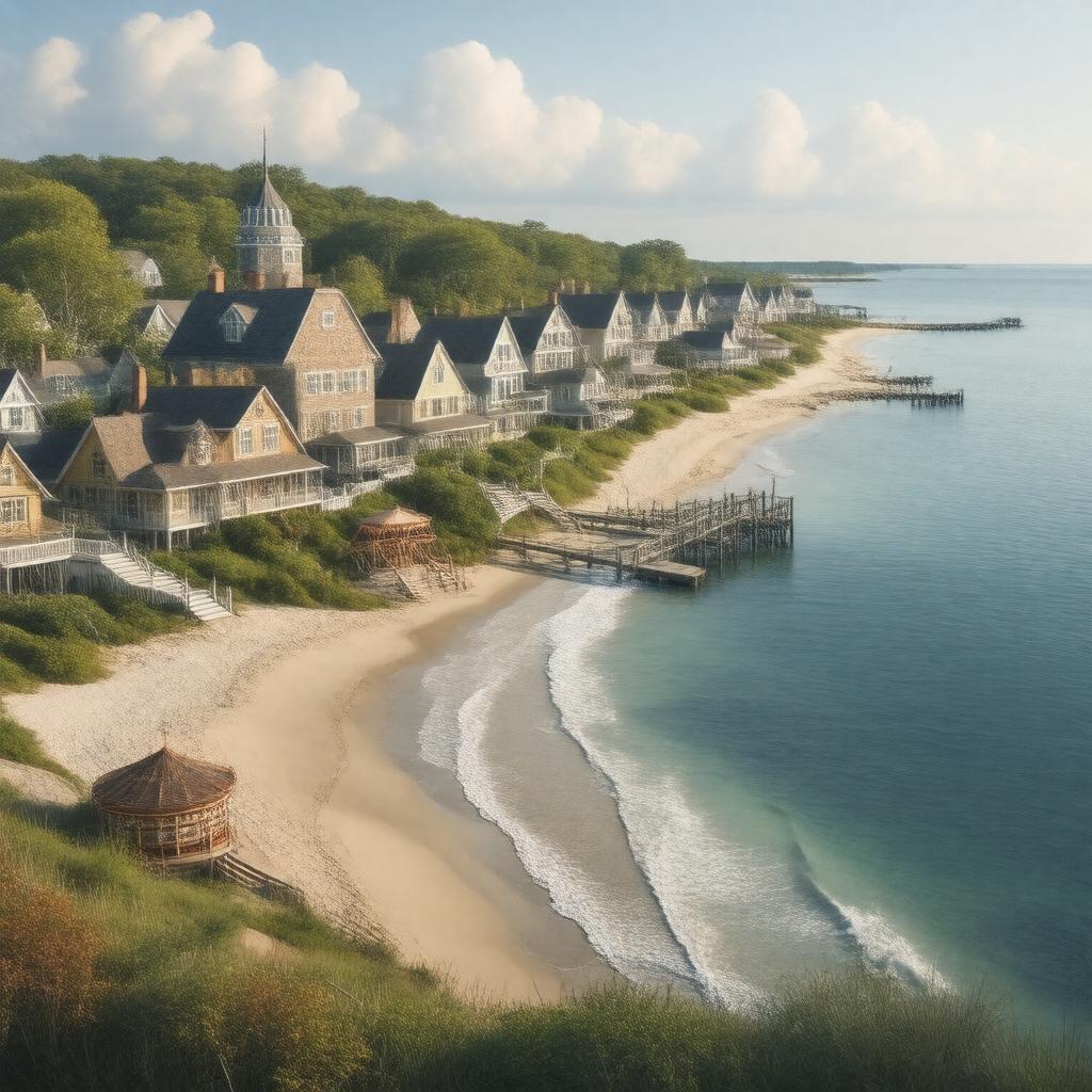 AI-created image of Oak Bluffs