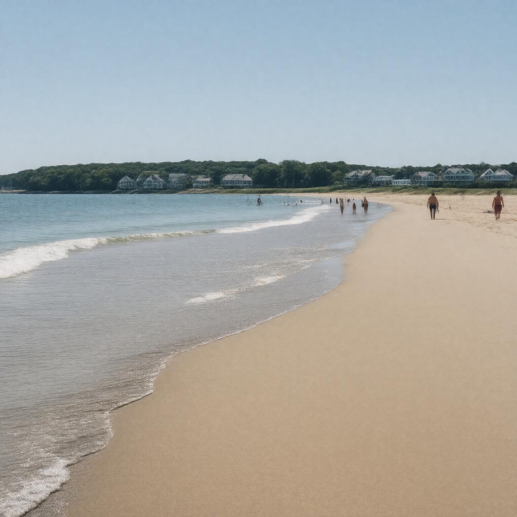 AI-created image of Oak Bluffs Town Beach