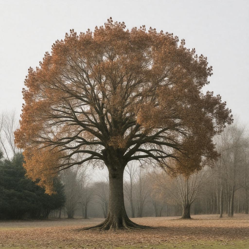 Click to view larger image AI-created image of Oak wilt