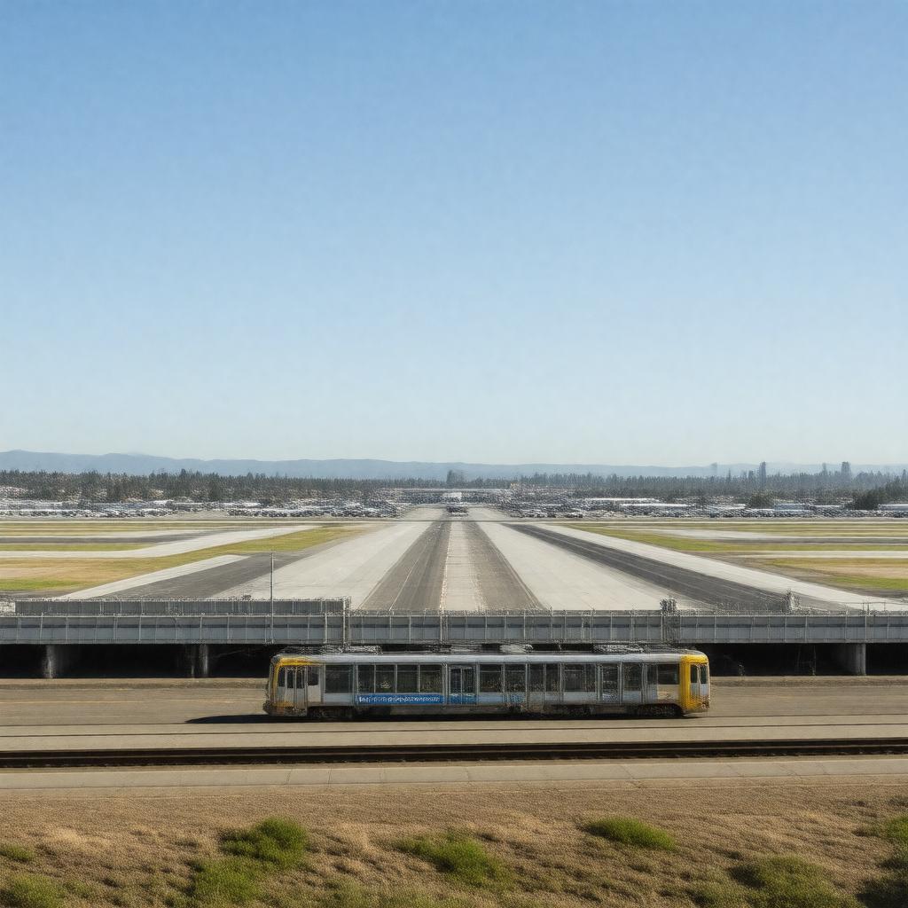 AI-created image of Oakland International Airport