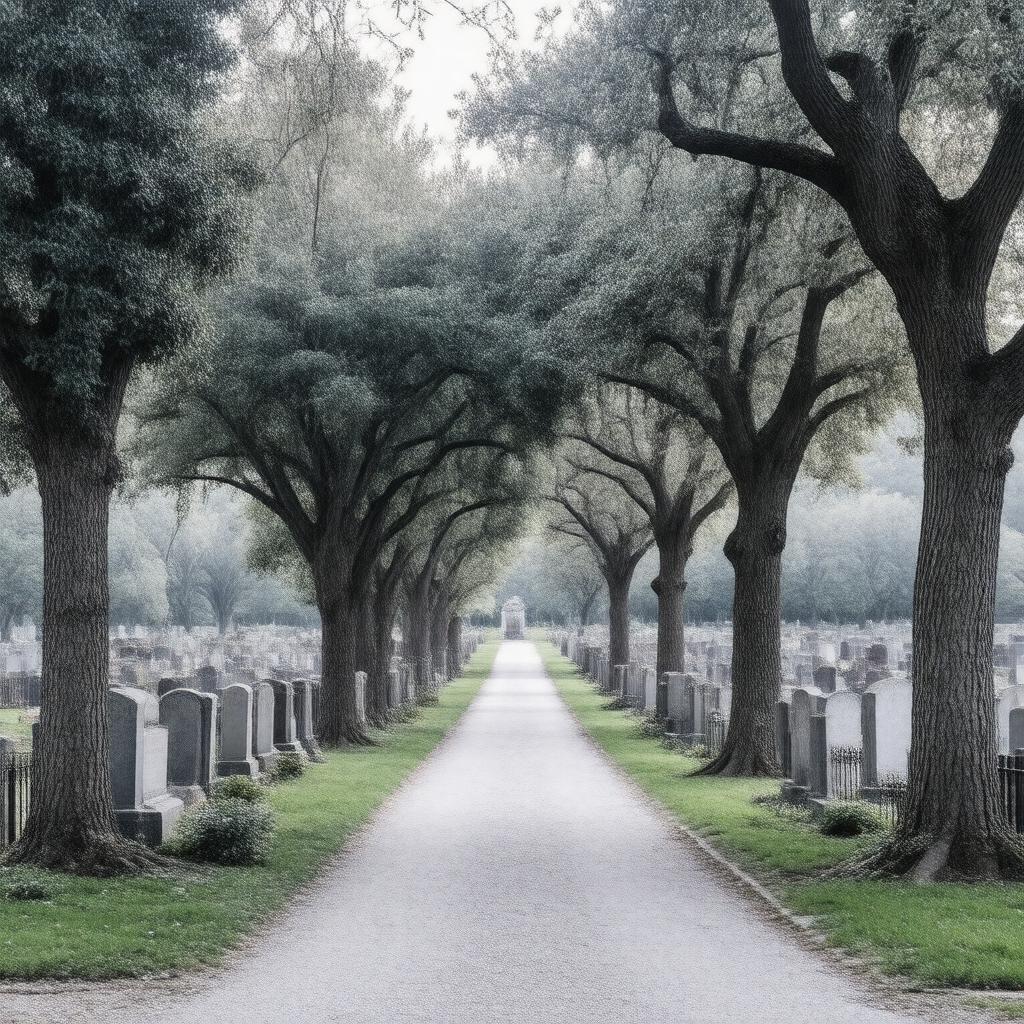AI-created image of Oaklands Cemetery