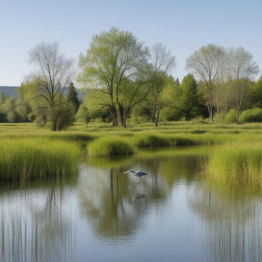 Click to view larger image AI-created image of Oaks Bottom Wildlife Refuge