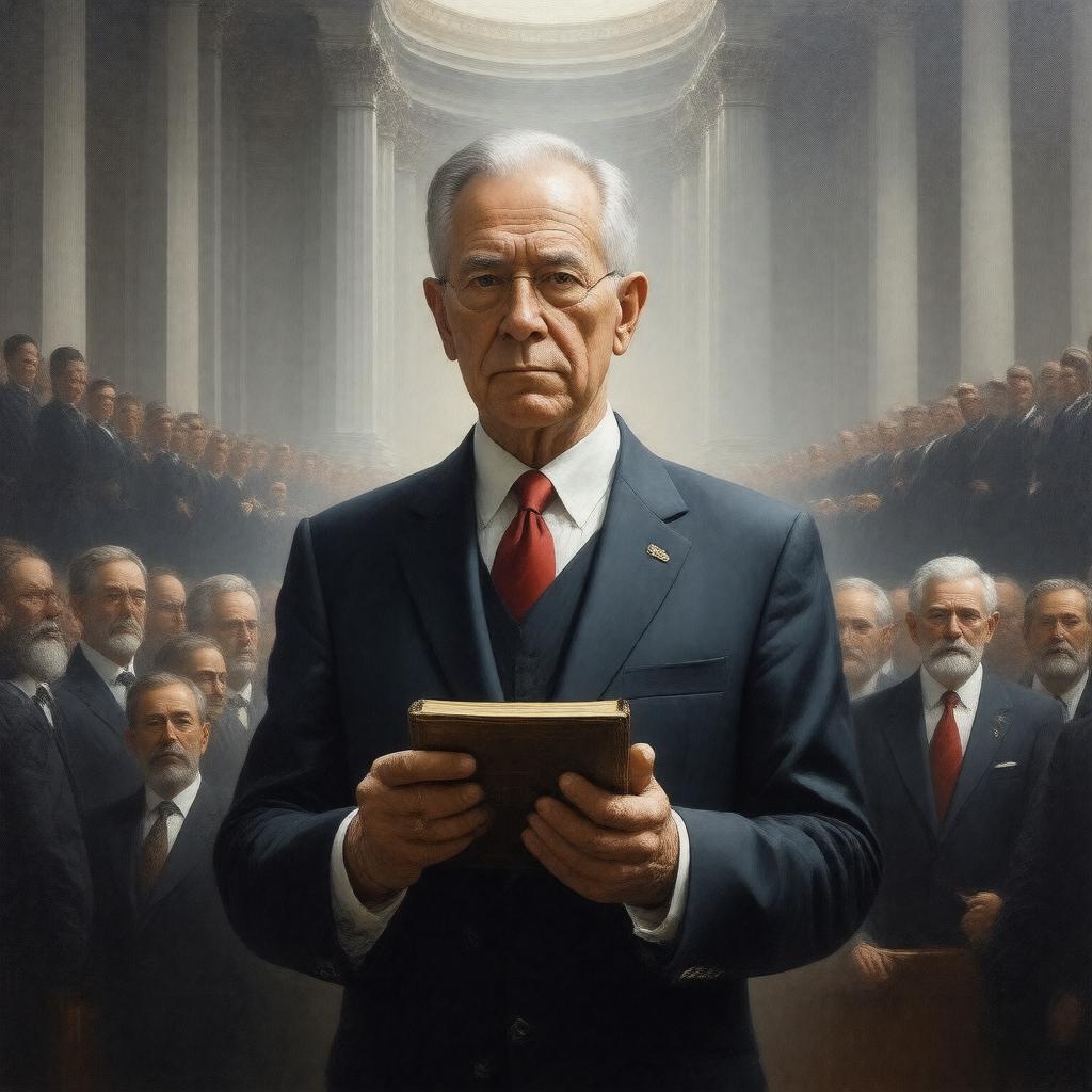 Click to view larger image AI-created image of Oath of Office