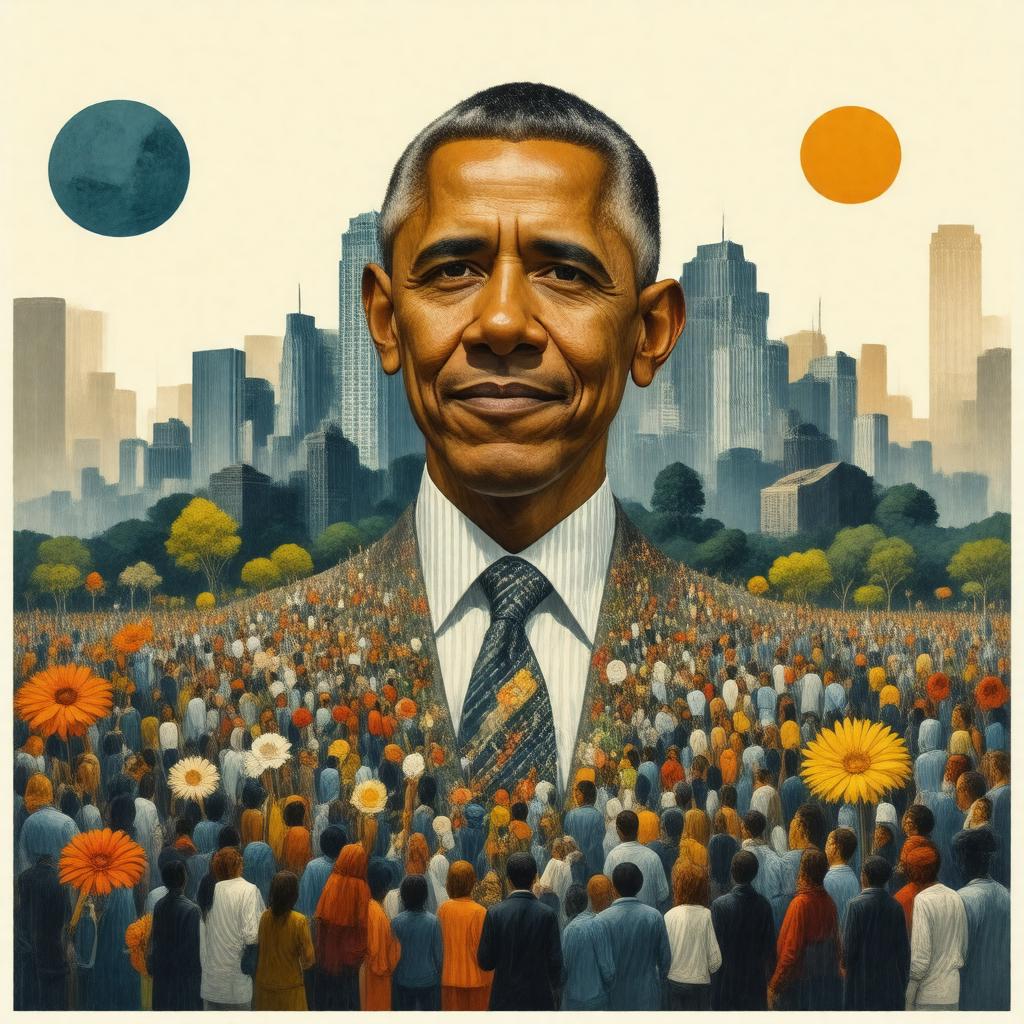 AI-created image of Obama Foundation