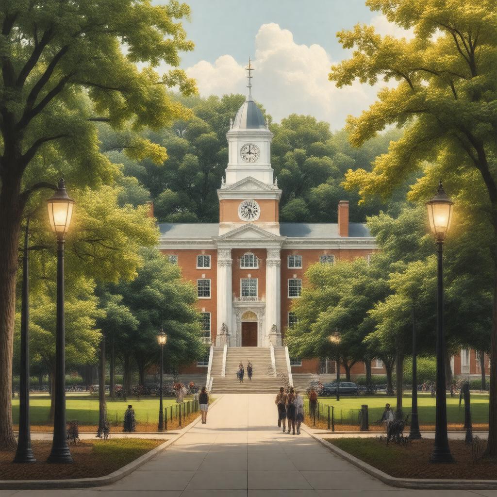 AI-created image of Oberlin College