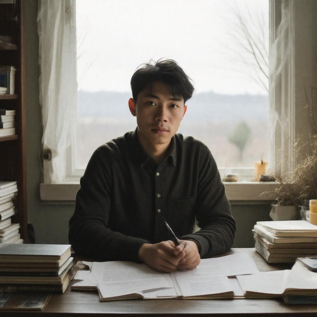 AI-created image of Ocean Vuong