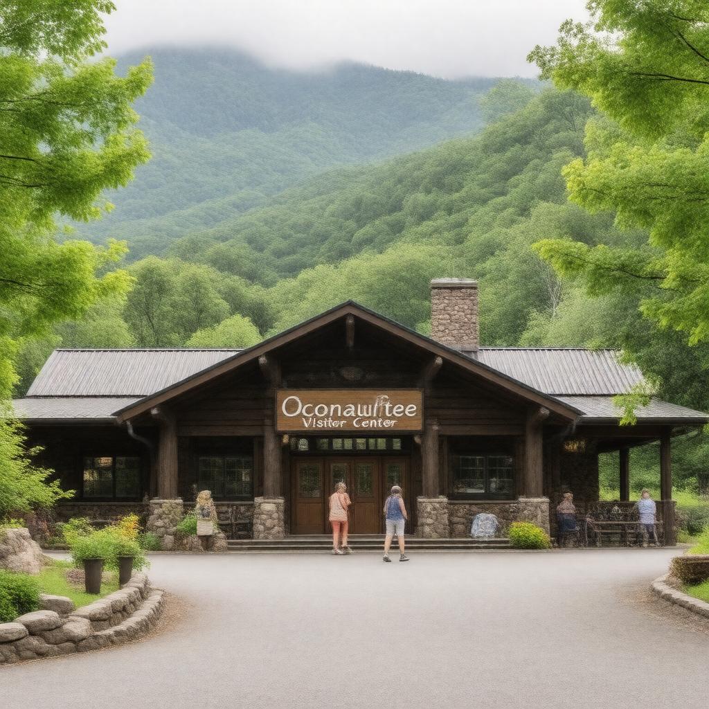AI-created image of Oconaluftee Visitor Center