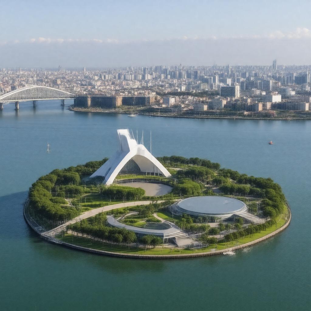 AI-created image of Odaiba