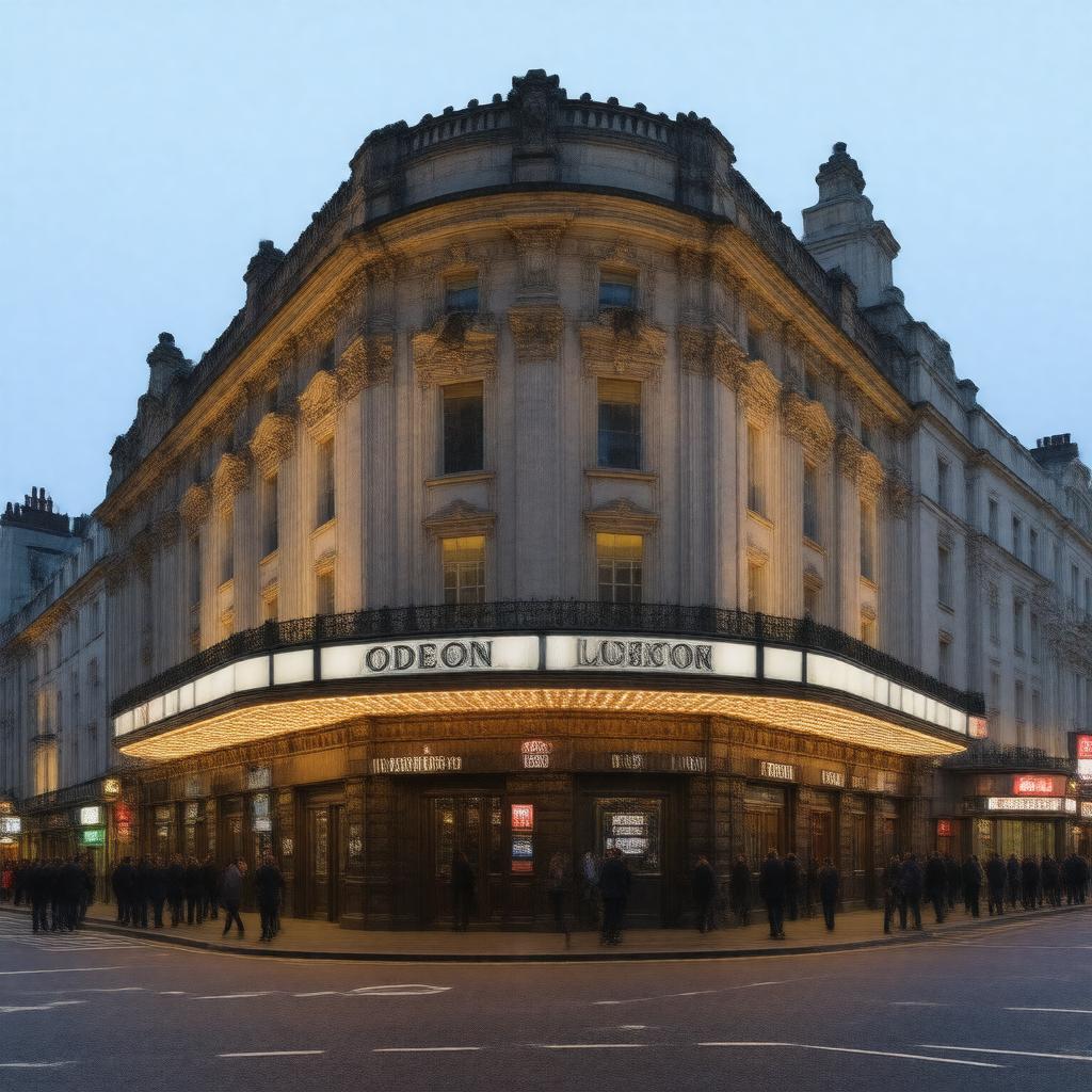 AI-created image of Odeon Leicester Square