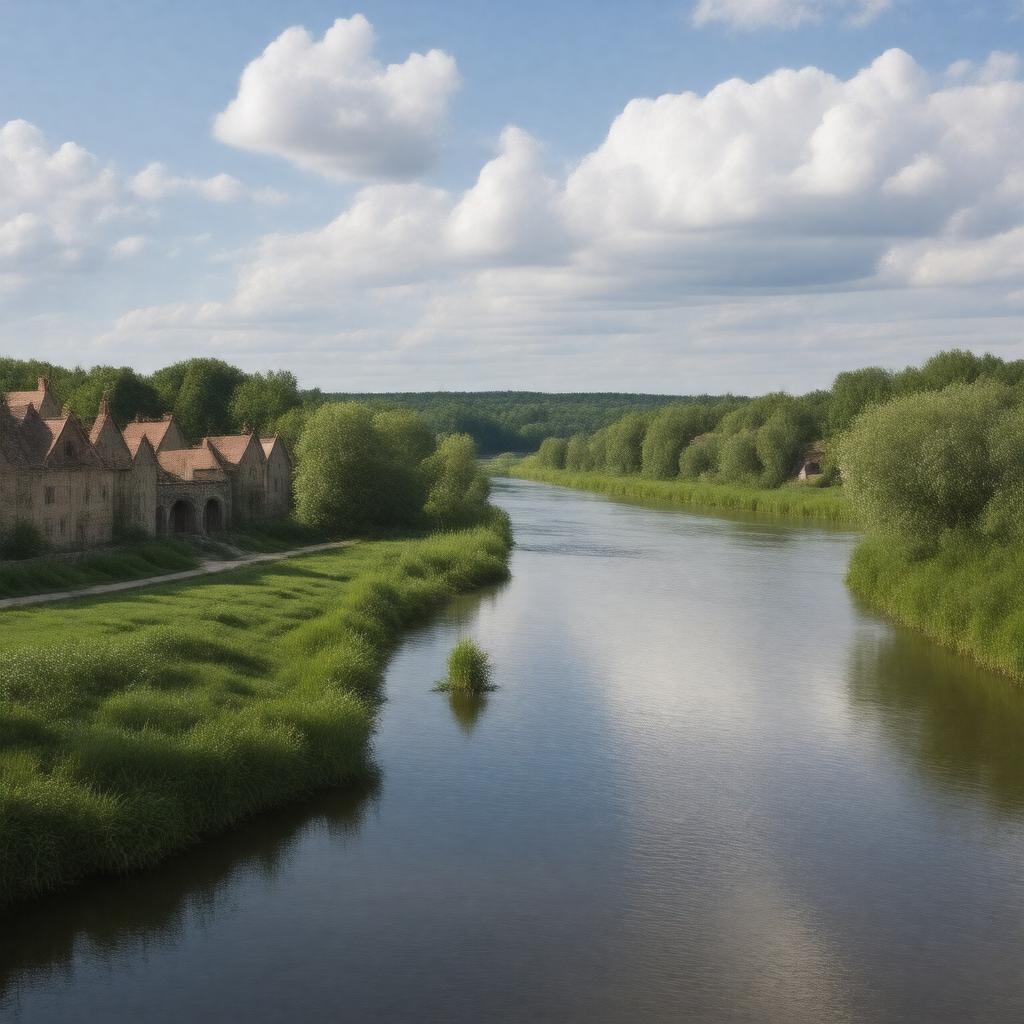 AI-created image of Oder River